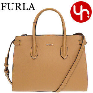 FURLA Tote Bag CARAMELLO Leather EW Crossbody
